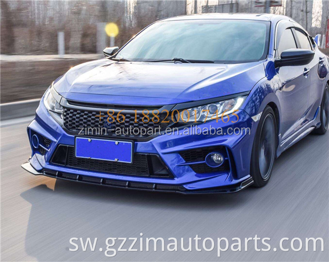 high quality PP injection mould  front & rear modified bumper for civicc FC450 body kit